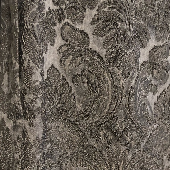 Dolce  & Gabbana large 10-12 black brocade dress pants flat front zip ankle - Picture 7 of 16